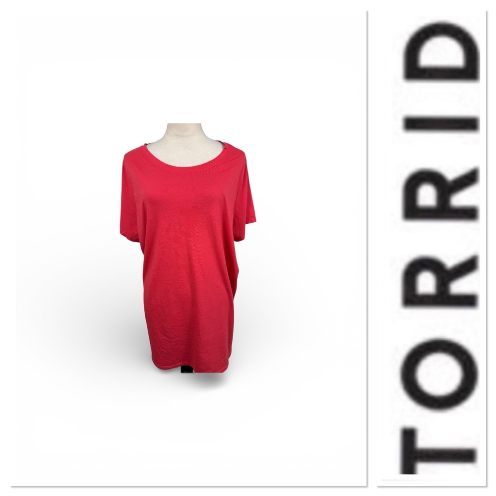 🆕 Torrid classic fit orange/red T-shirt size 3-3X/22-24